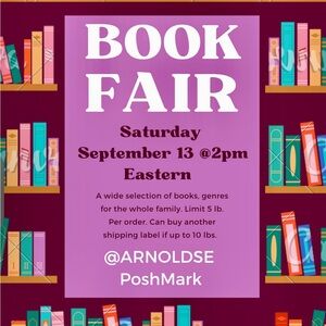 Book Fair Share Show September 13th- Like to be notified